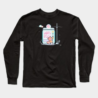 Peach Milk Kitty Long Sleeve T-Shirt